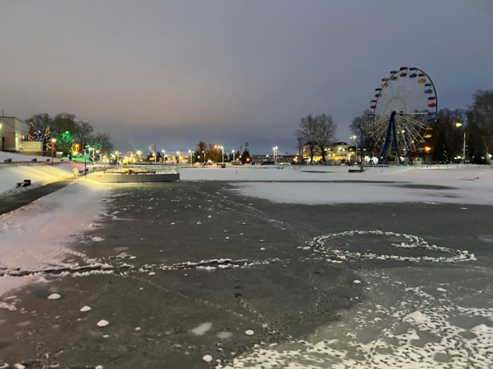 лед на реке